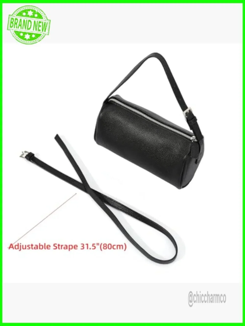 Genuine Leather Small Crossbody Hobo Bag Adjustable Strap